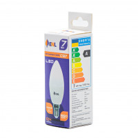 Лампа світодіодна Enerlight С37 Е14 7Вт 4100К (біле світло) 7753, 1шт, 100шт/ящ