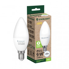 Лампа светодиодная Enerlight С37 Е14 9Вт 4100К 3816, 1шт, 100шт / ящ