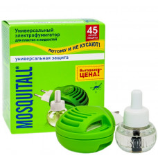 Электрофумигаторы + жидкость от комаров (45 ночей) "MOSQUITALL" Универсальная защита 30мл 2672/0797/1302