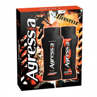 Подарочный набор AGRESSIA (Шампунь В5 + гель д / душа) NPA072 8шт / ящ