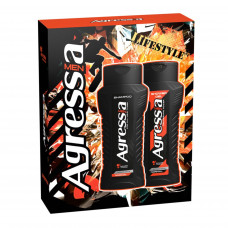 Подарочный набор AGRESSIA (Шампунь В5 + гель д / душа) NPA072 8шт / ящ