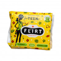 Прокладки WКL23Т FLIRT teen fresh cotton&care 3 капли 220мм 24шт/ящ