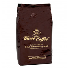 Кофе в зернах Ricco Coffee Gold Espresso (Бронза + логотип) 1кг, 1шт, 10шт / ящ