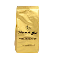 Кофе молотый Ricco Coffee Crema Aroma Italiano (Золото) 225г, 1шт, 30шт / ящ