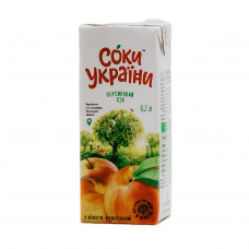 Сок ТМ "Соки Украины" 0,2л персиковый с мякотью SLIM (27шт/уп)