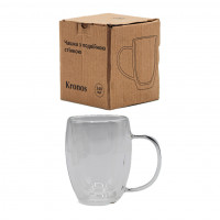 Чашка 201-3 з подвійною стінкою конус 320мл Kronos