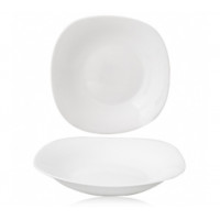 Тарелка 30162-00 суповая Белая квадрат 9"