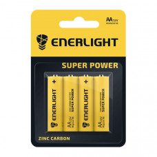 Батарейка Enerligh SuperPower желтая АА R6 блистер 4шт 2130, 48шт/бл