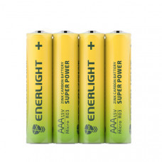 Батарейка Enerligh SuperPower желтая  ААА R03 спайка 4шт 2116, 40шт/бл
