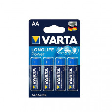 Батарейка Varta HIGH ENERGY/LONGLIFE POWER темно-синие AA ALKALINE R6 блистер 4шт 9435, 80шт/бл