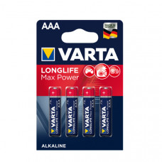 Батарейка Varta MAX T./LONGLIFE MAX POWER AAA ALKALINE блистер 4шт 4734 (мини па)