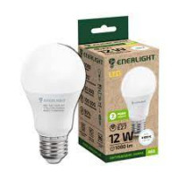 Лампа светодиодная Enerlight А60 12Вт Е27 4100К (4шт / уп) (белый свет) 5070, 1шт, 100шт / ящ