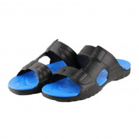 Шлепанцы пенка мужские П-21 черно-синие (6шт)
