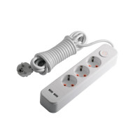 Кабель-удлинитель 5м (3 розетки) дешевый