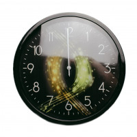 Годинник  настінний. пл. круглий. 2кол (25 * 25 * 4) см №В18-2