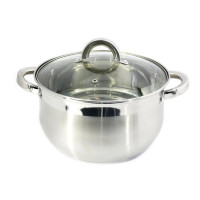 Каструля ZB-2S 2,0л нерж. сфер. склянна кришка