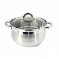 Каструля ZBY-2S  2,0 л  нерж. сфер. склянна кришка
