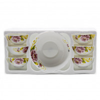 Набор Салатников 6616/S 7пр стеклокерам Сиреневый пион 7013100000