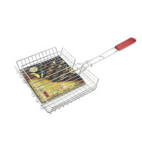 Решетка 5843 мет с дер / ручкой для барбекю 30 * 22 * ??27