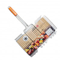 Решетка CB1105A мет. с дер/р д/барбекю 59*45*25*5,0 см (2,5 мм) 7323990000