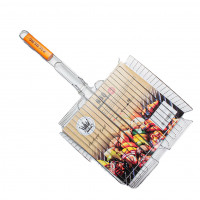 Решетка CB1108 мет. с дер/р для барбекю 68*35*32*5,0 см (2,1 мм) 7323990000