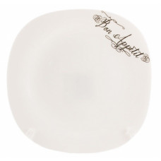 Тарелка Bon Appetit №9,5 мелкая КВАДРАТ O31095