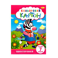 Картон кольор Апельсин А4 7 арк (одностор) КДК-А4-7