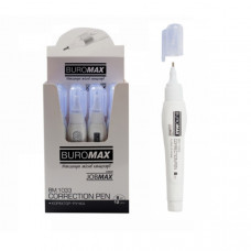 Корректор ручка Buromax метал кончик 1033 8 мл (12шт)
