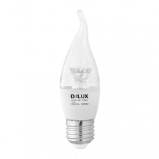 Лампа лед Delux BL37B 6Bт tail 3000K 220B E27 crystal 90011803