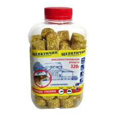 Отрута для мишей "Лускунчик" брикет Жовтий 320гр 48шт/ящ