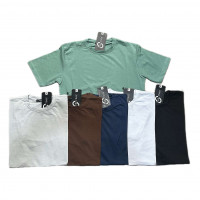 Футболка унив. однотонная (S-XXL) 5шт/уп Ч