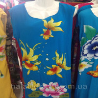 Платье-халат женское летнее штапельное 101