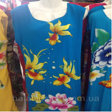 Плаття-халат жіноче літнє штапельне 101