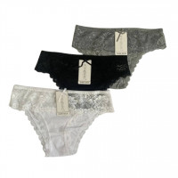 Трусы женские хлопок верх кружево 12шт/уп 49055