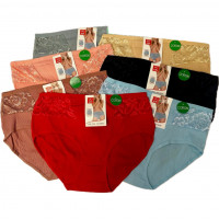 Трусы женские в рубчик 52/56 12шт/уп 9360