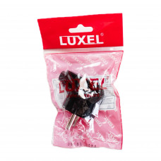 Вилка угловая черная с/из LUXEL 1105 25шт/уп