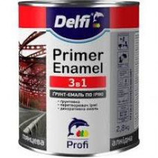 Грунт-емаль по іржі 3в1, синя ТМ "Delfi" -2,8кг (6шт)