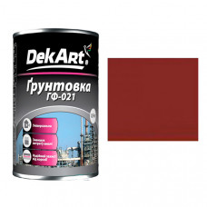 Грунтовка ГФ-021 красно-коричневая ТМ "DakArt" -0,9кг 3208