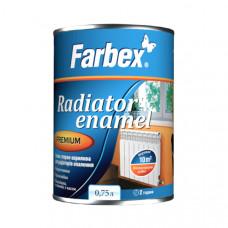 Емаль акрилова для радіаторів опалення К ТМ "Farbex" -0,75л 3209