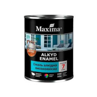Емаль алкідна високоякісна, жовта ТМ "Махіmа" 2.3кг РОЗПРОДАЖ