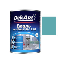 Емаль алкідна ПФ-115п блакитна ТМ "DakArt"-0,9кг  3208 (6шт)