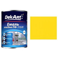 Емаль алкідна ПФ-115п жовта ТМ "DakArt"-0,9кг   3208 (6шт)