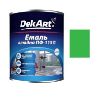 Емаль алкідна ПФ-115п світло-зелена ТМ "DakArt" 2,8кг    3208 (6шт)