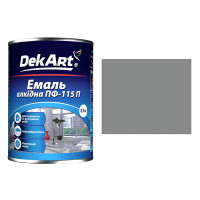 Эмаль алкидная ПФ-115П светло-серая ТМ "DakArt" 0,9кг 3208 (6шт)