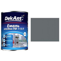 Эмаль алкидная ПФ-115П серая ТМ "DakArt" -0,9кг 3208 (6шт)