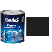 Емаль алкідна ПФ-115п чорна ТМ "DakArt"-2,8кг  3208 (6шт)
