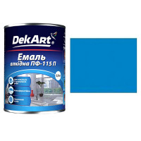 Емаль алкідна ПФ-115п яскраво-блакитна ТМ "DakArt"-0,9кг  3208 (6шт)