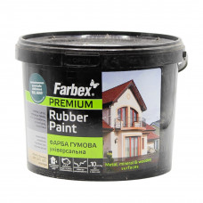 Краска резиновая Универсальная зеленая, ТМ "Farbex"-6кг 3209