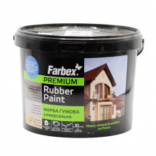 Краска резиновая Универсальная ярко-голубая, ТМ "Farbex"-6кг 3209
