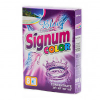 Порошок для стирки SIGNUM COLOR (Средство моющее порошкообразное) 600г к/к